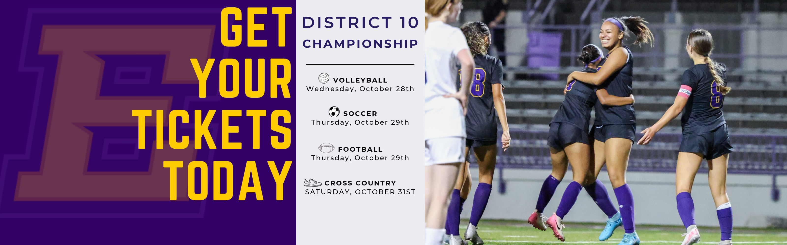 D10 Championship Banner for tickets. 