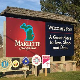 Marlette Welcome Sign