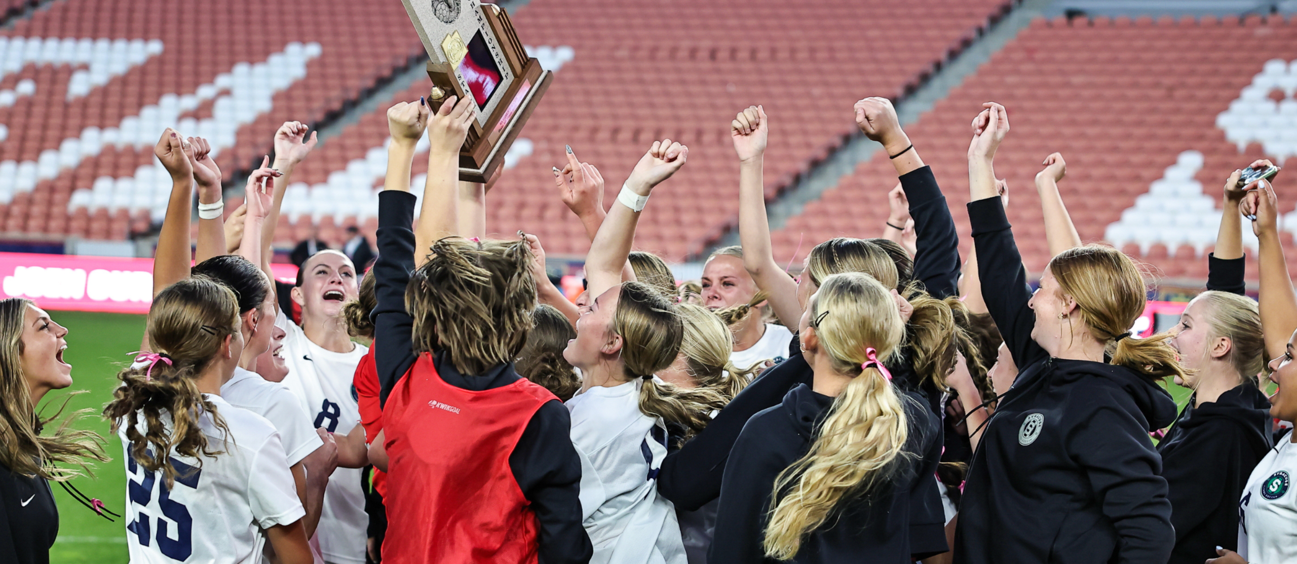 Girls Soccer Celebrating State Championship