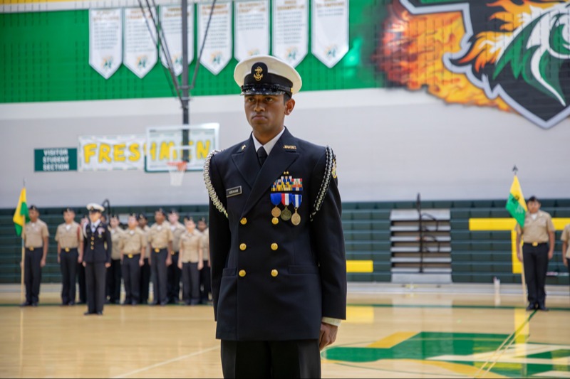 Student in uniform