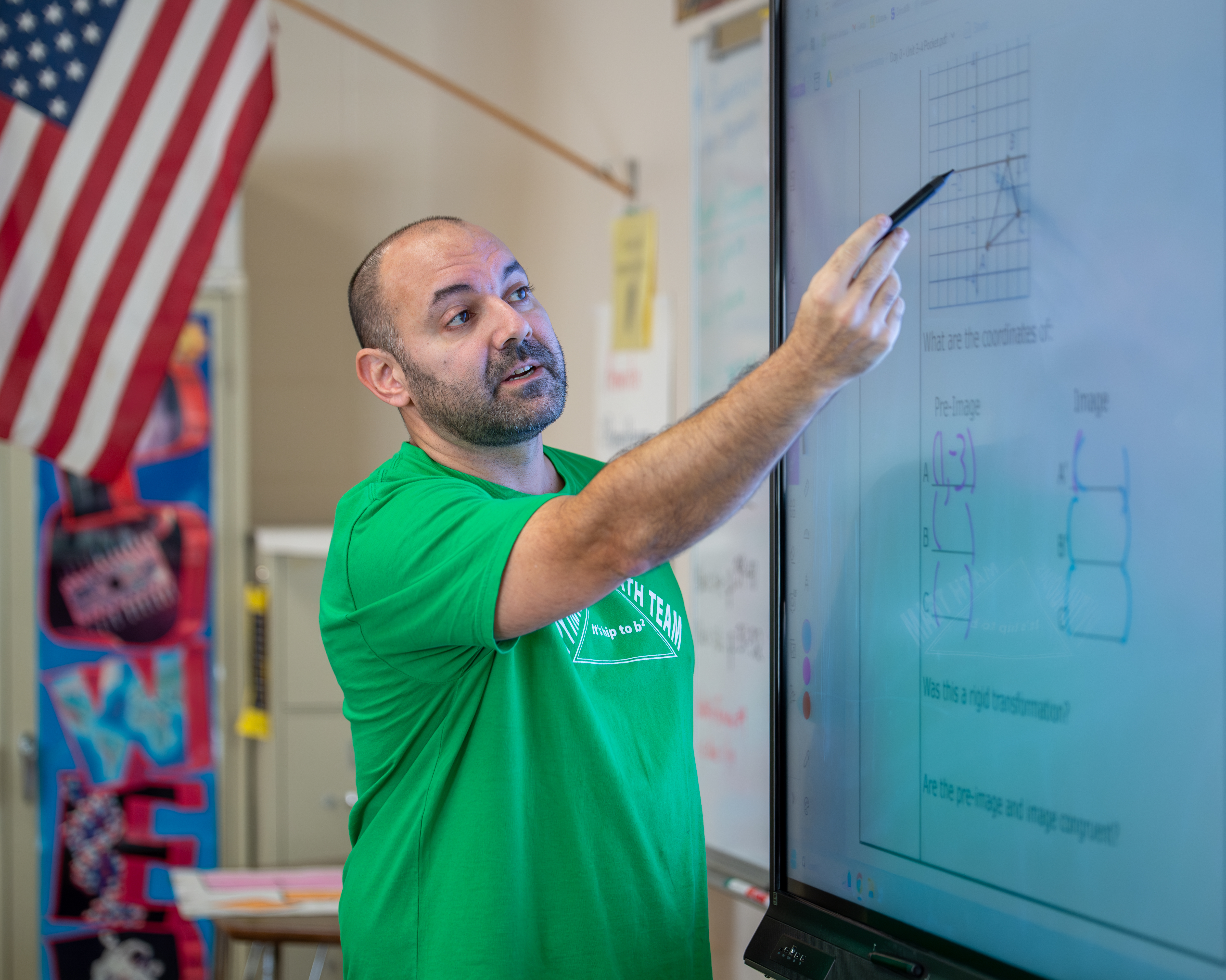 Teacher at the board