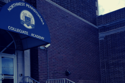 A photograph of the school to advertise our recruitment open house on November 22