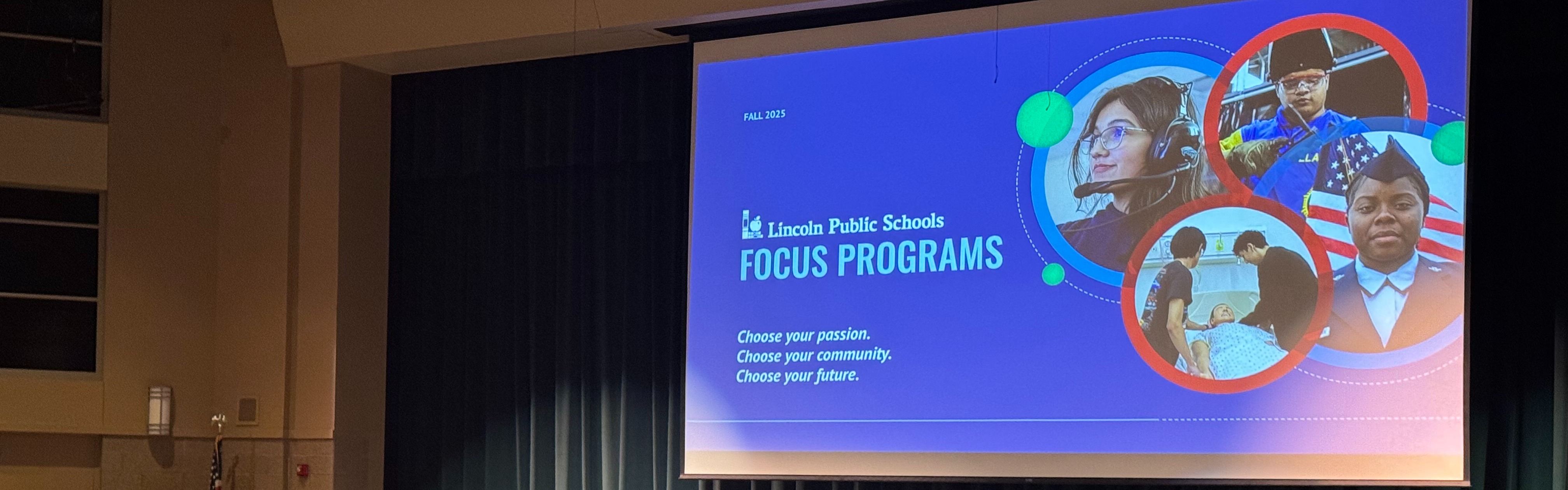 Projection of LPS Focus Programs slideshow