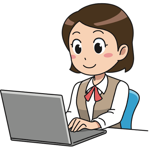 student on computer