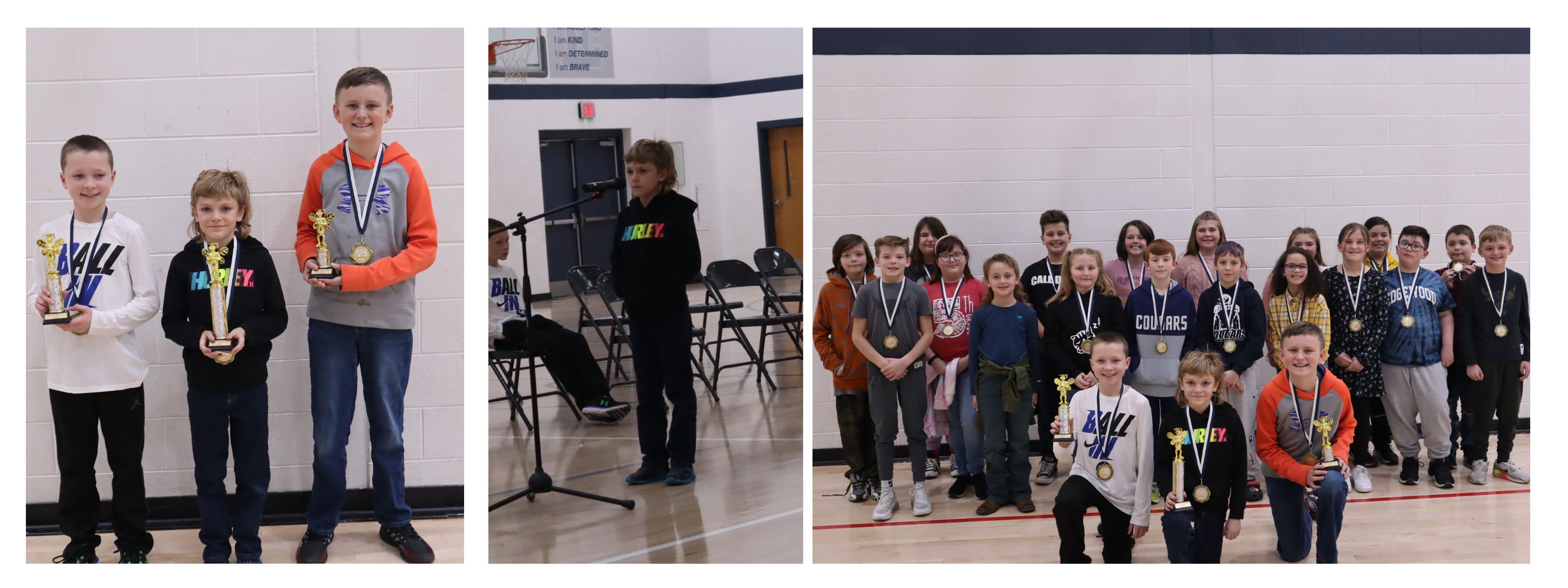 spelling bee winner and participants
