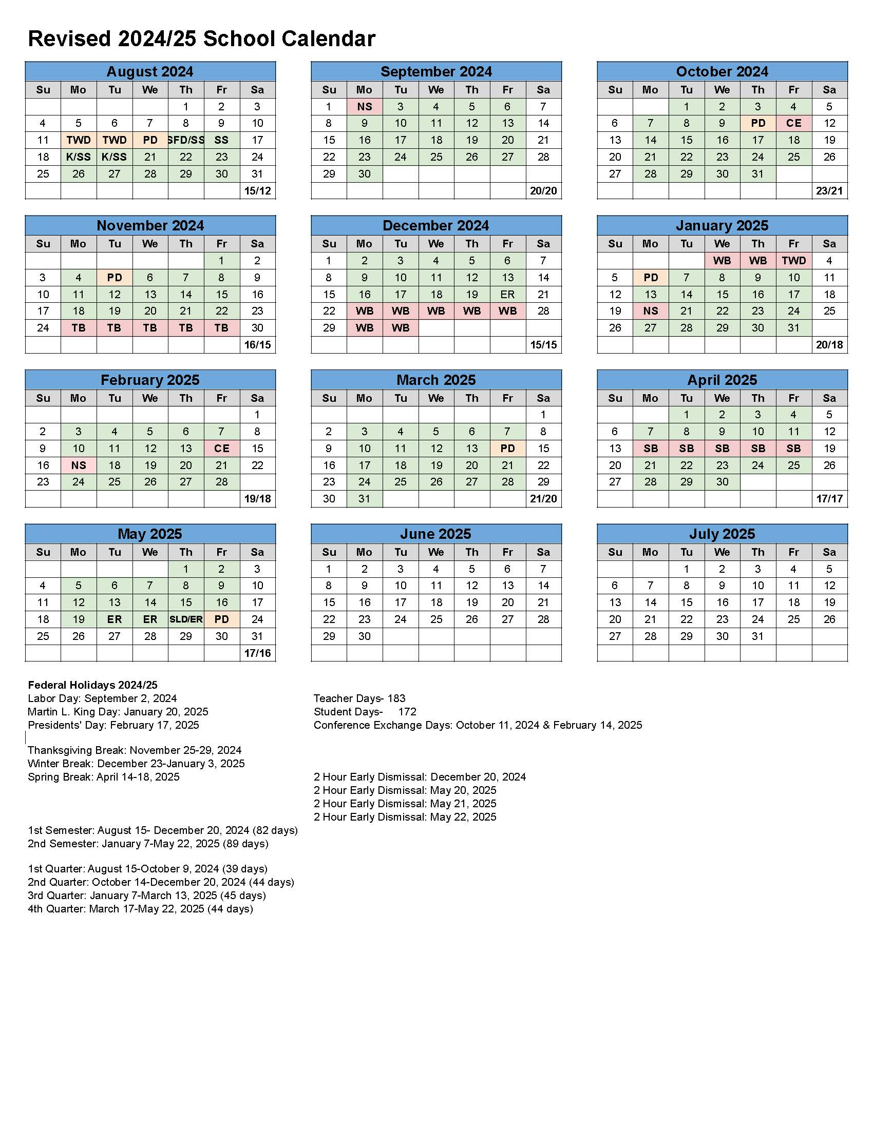 copy of calendar dates with details listed on the links above for 23-24