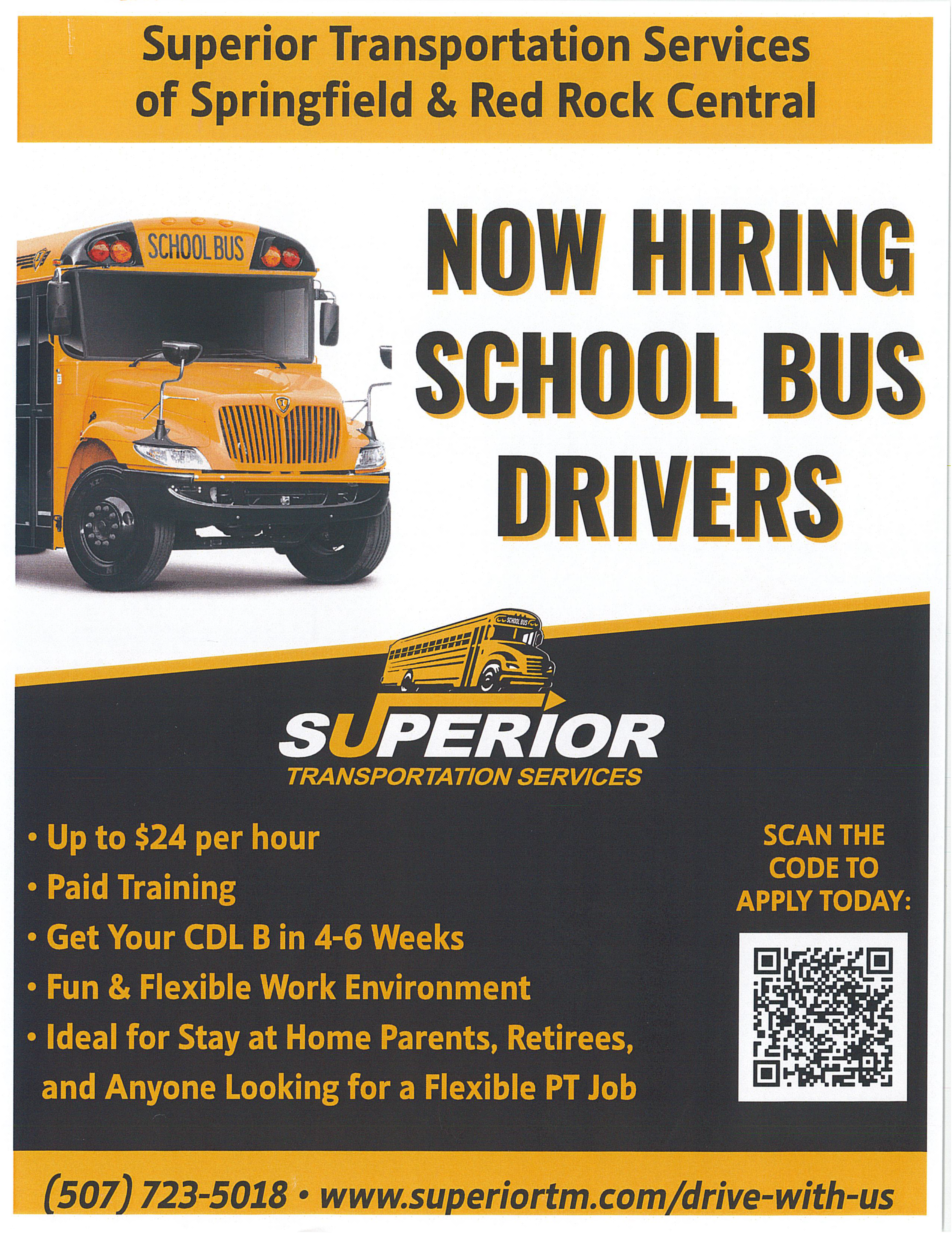 bus driver flyer