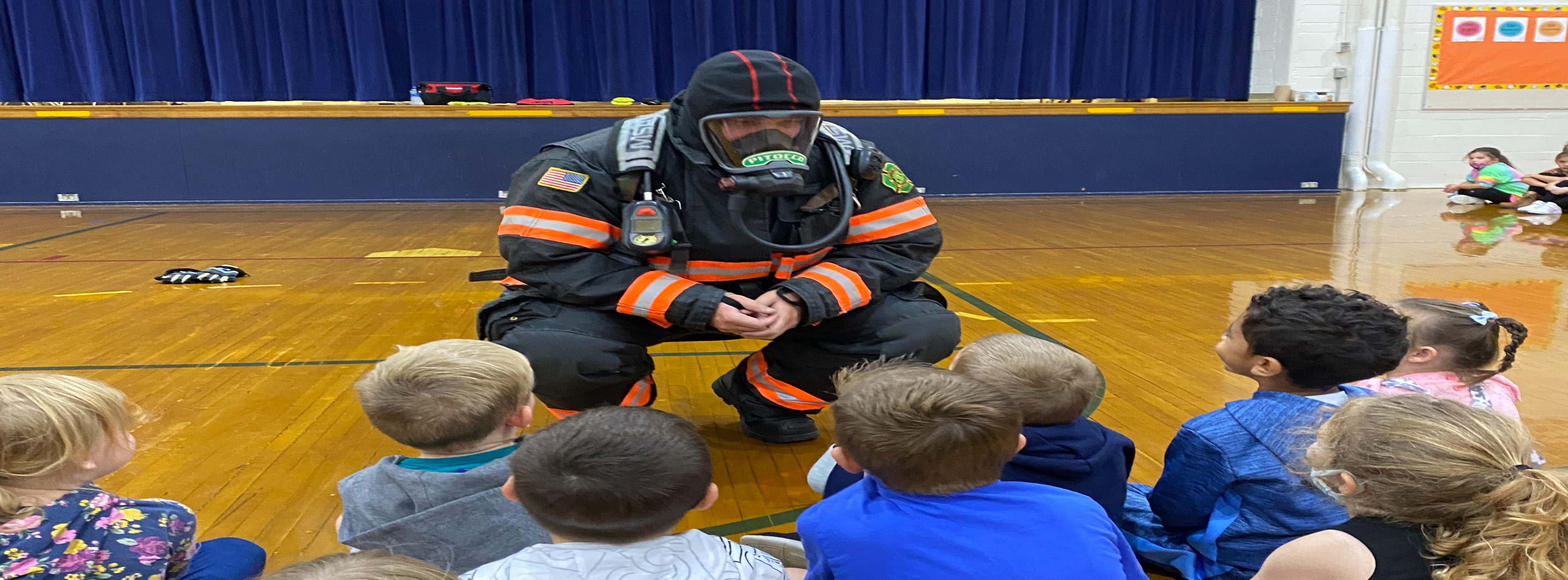Firefighter visits EECC