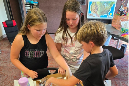 Fourth graders studied heat energy in Science and created solar ovens to make Smore's!