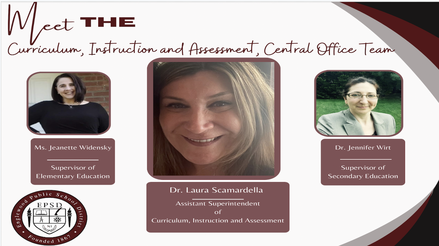 Meet the Curriculum,  Instruction and Assessment Team