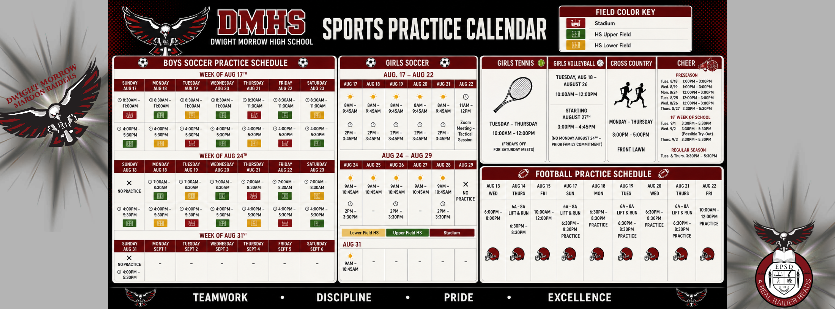 DMHS Practice Schedule - Athletics