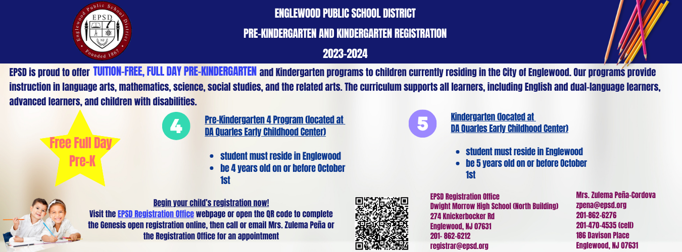 Registration Information for 2023-2024 School Year