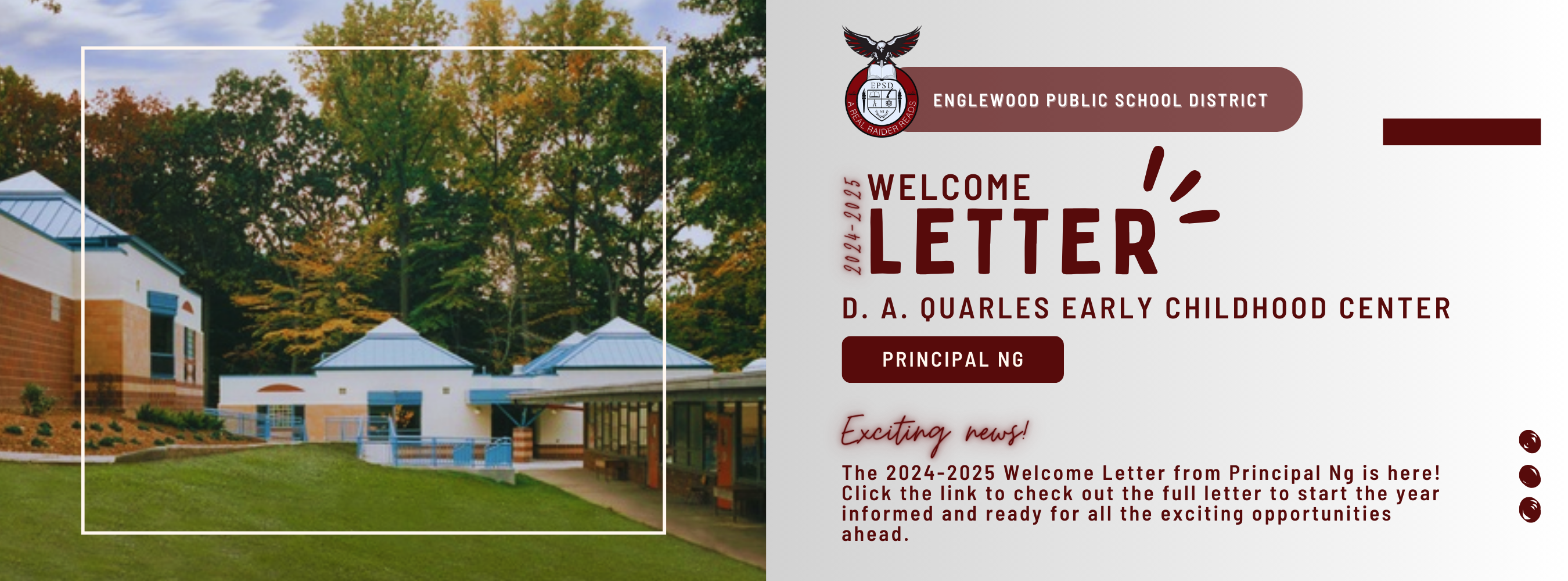 Quarles Welcome Letter
