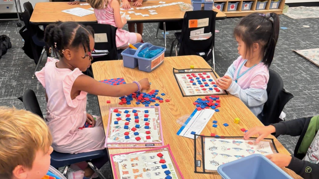 Students in Math Workshop