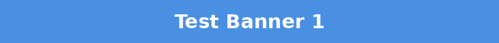 Test Banner 1