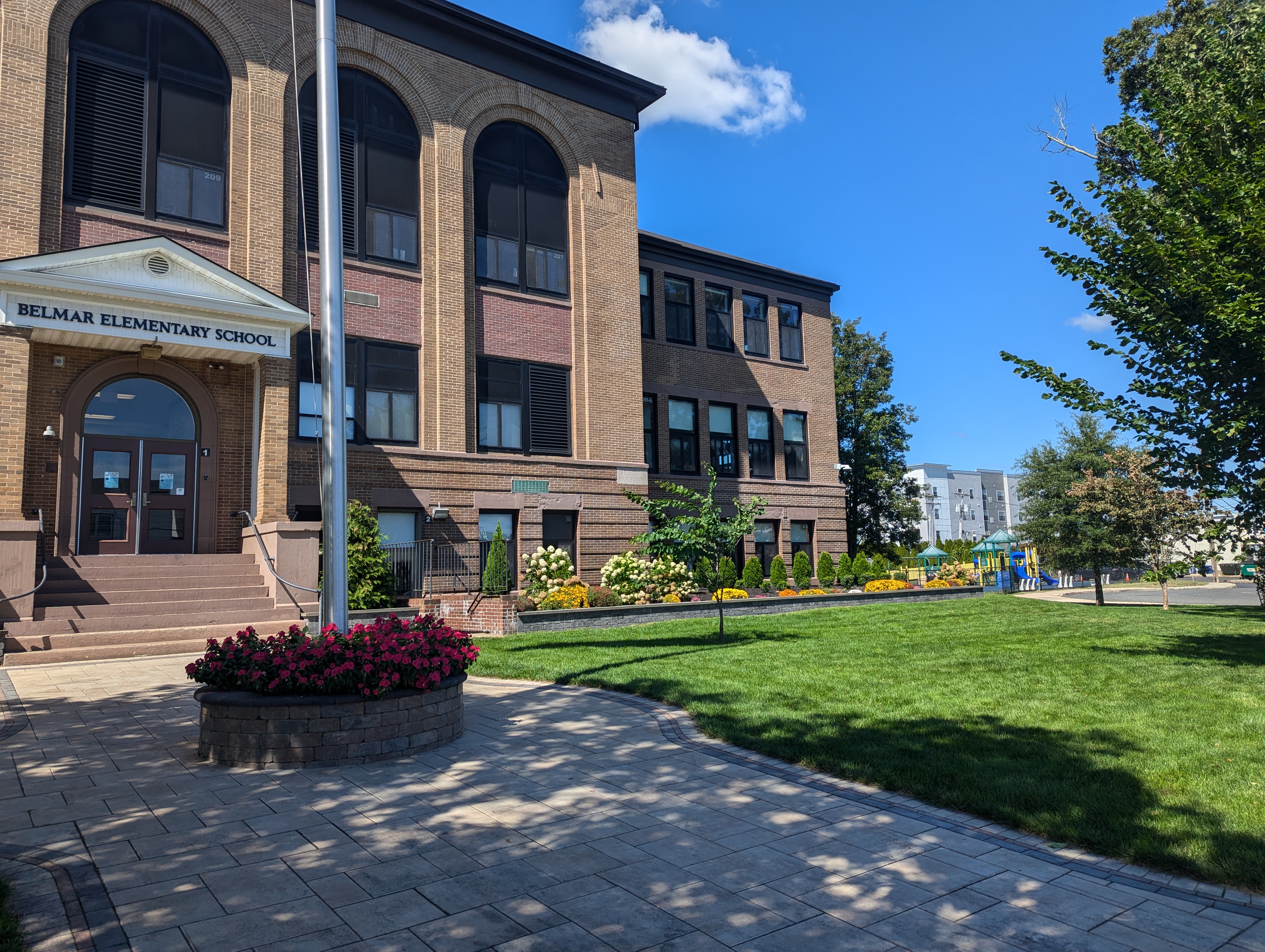 Belmar School Building entrance