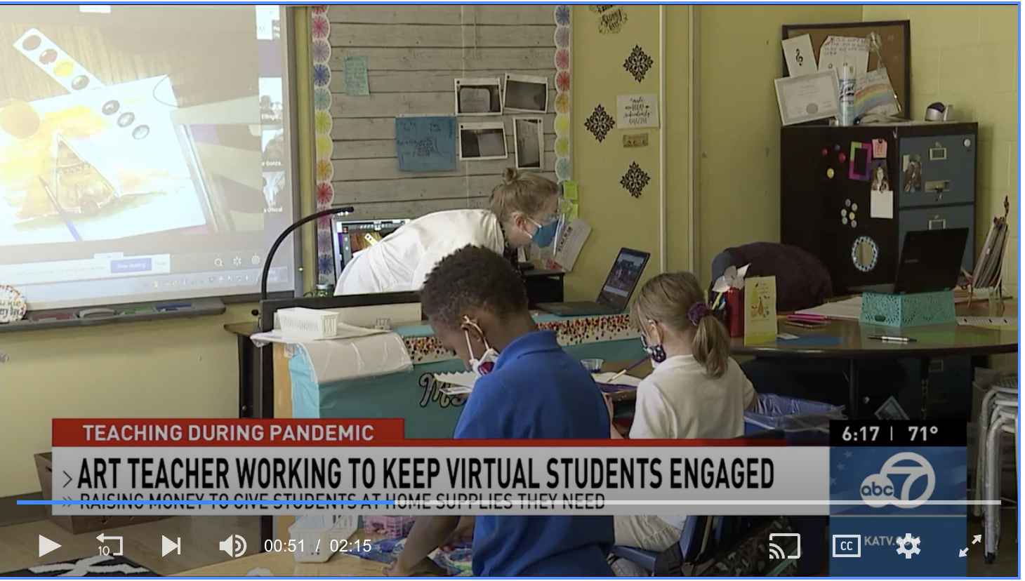 KATV: Art teachers get creative with hands-on assignments during remote learning