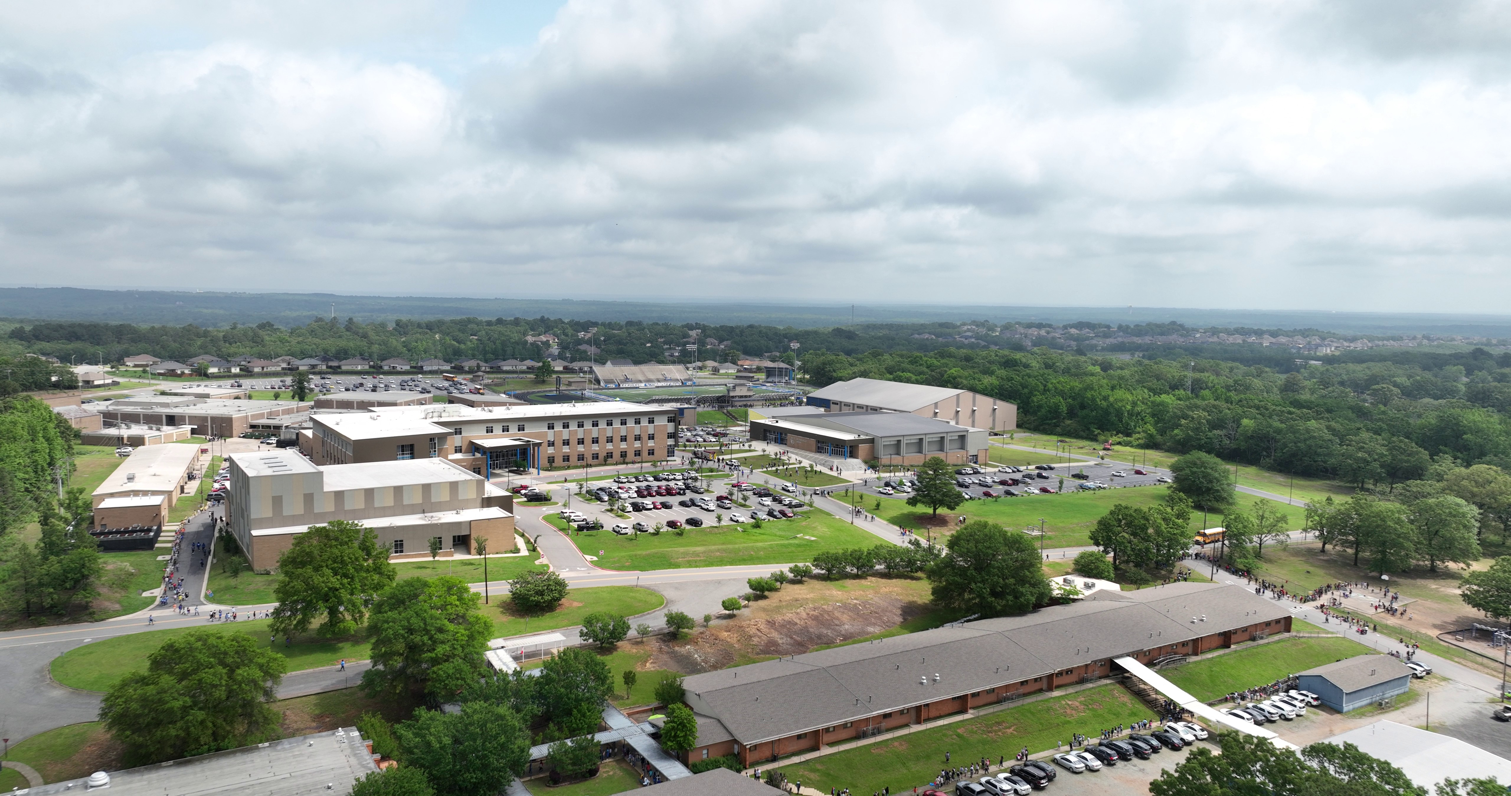 Aerial view of Sylvan Hills High