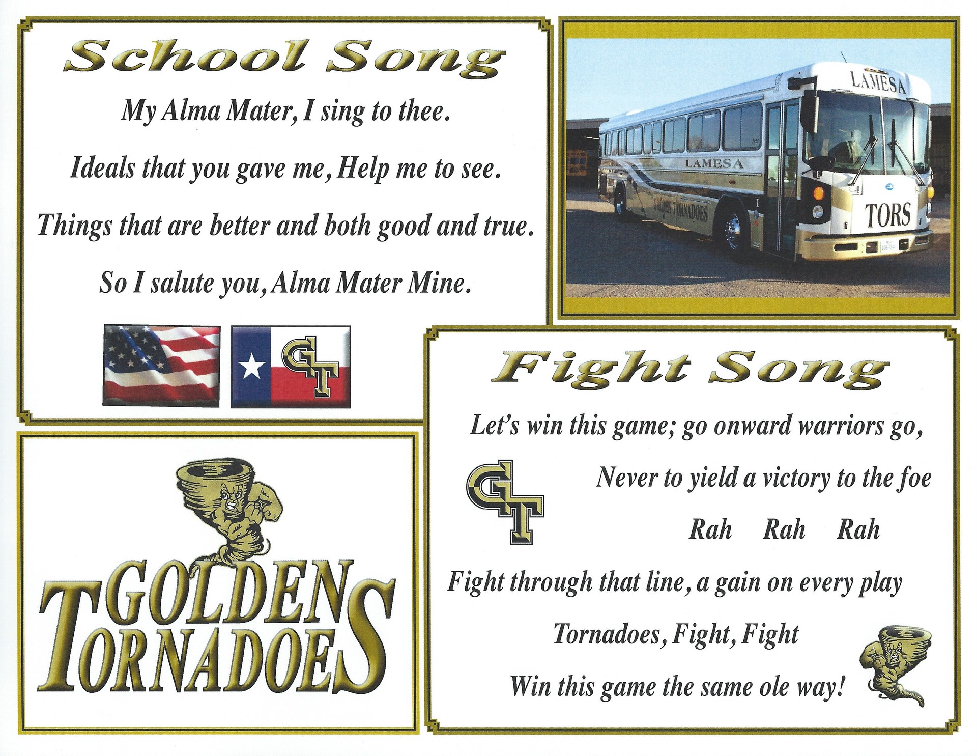 SCHOOL SONG AND FIGHT SONG