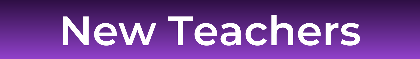 New TEachers