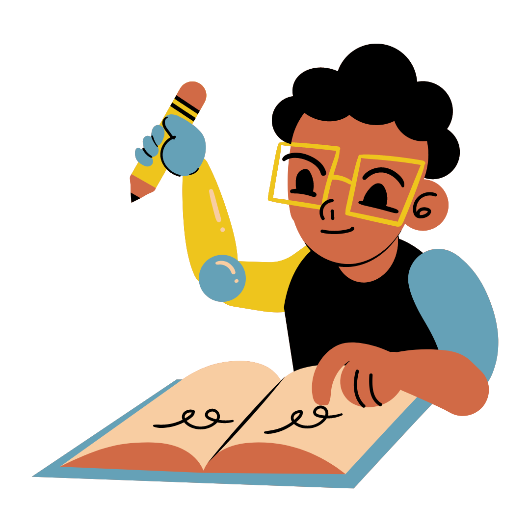 boy learning
