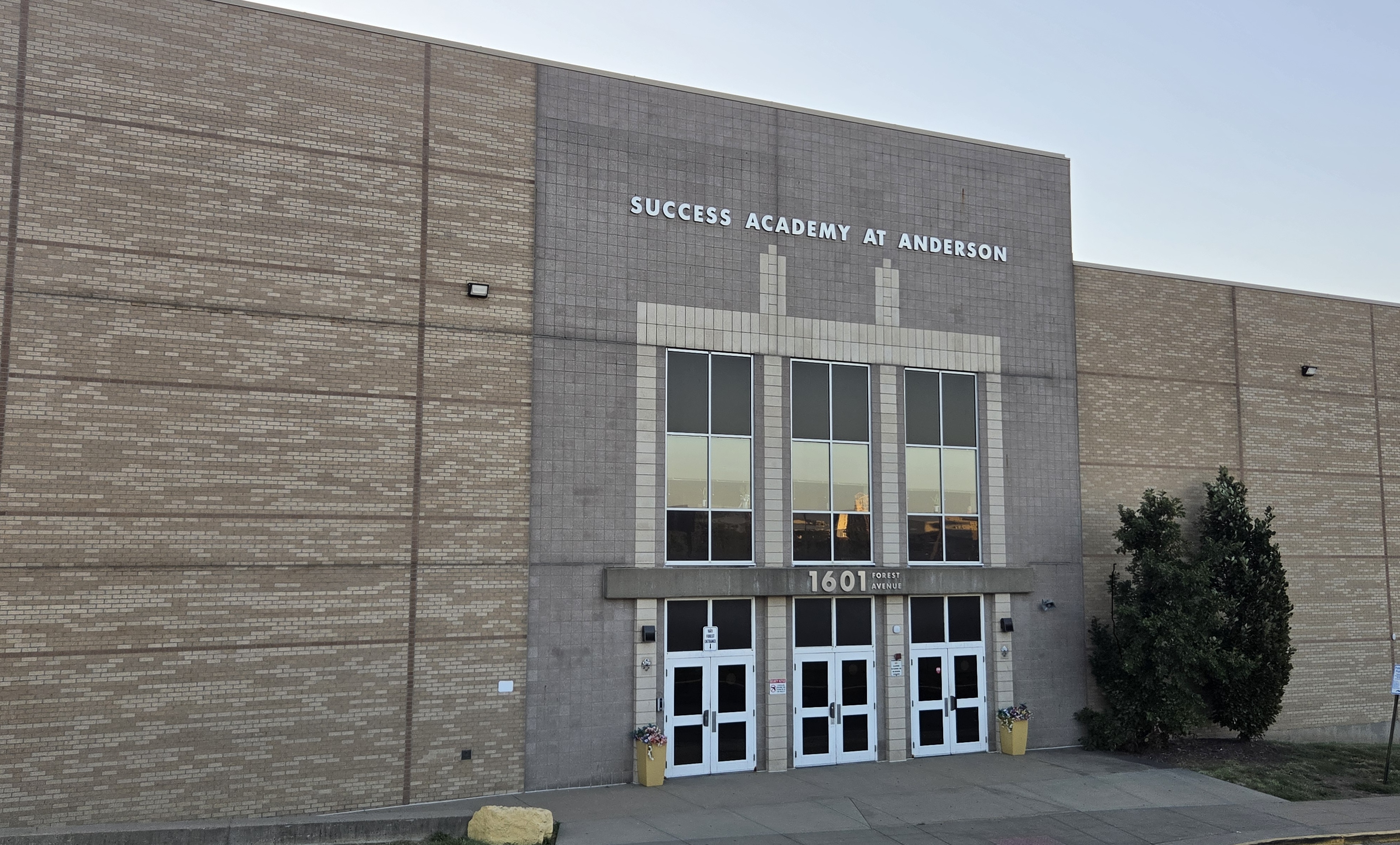 Success at Anderson front entrance 