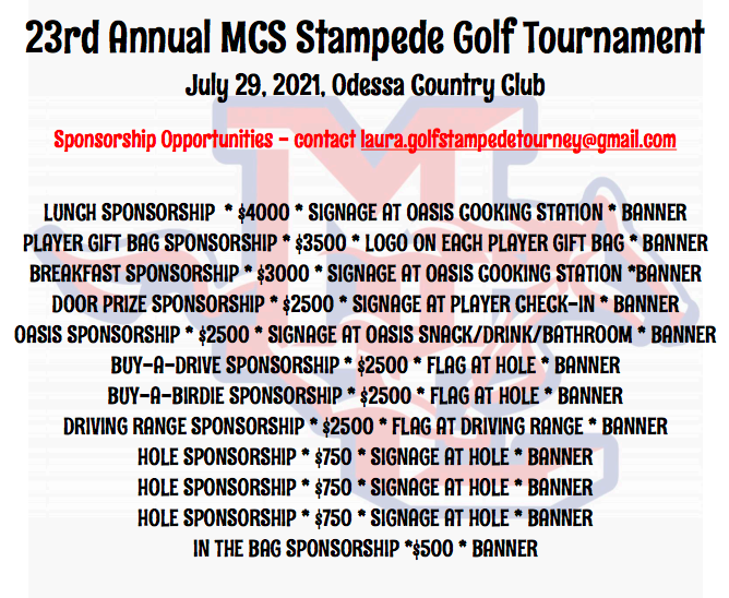 23rd Annual MCS Stampede Golf Tournament