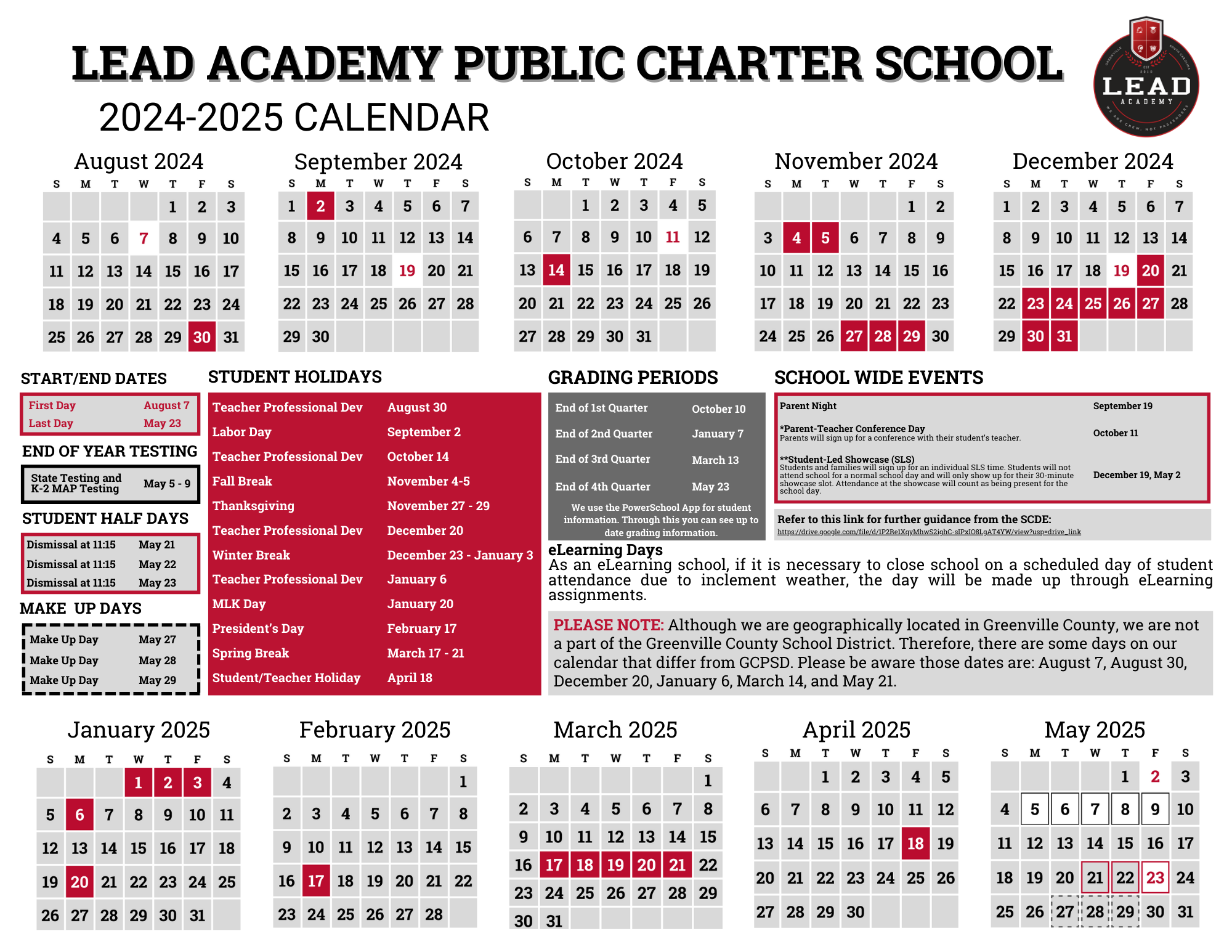 24-25 School Calendar