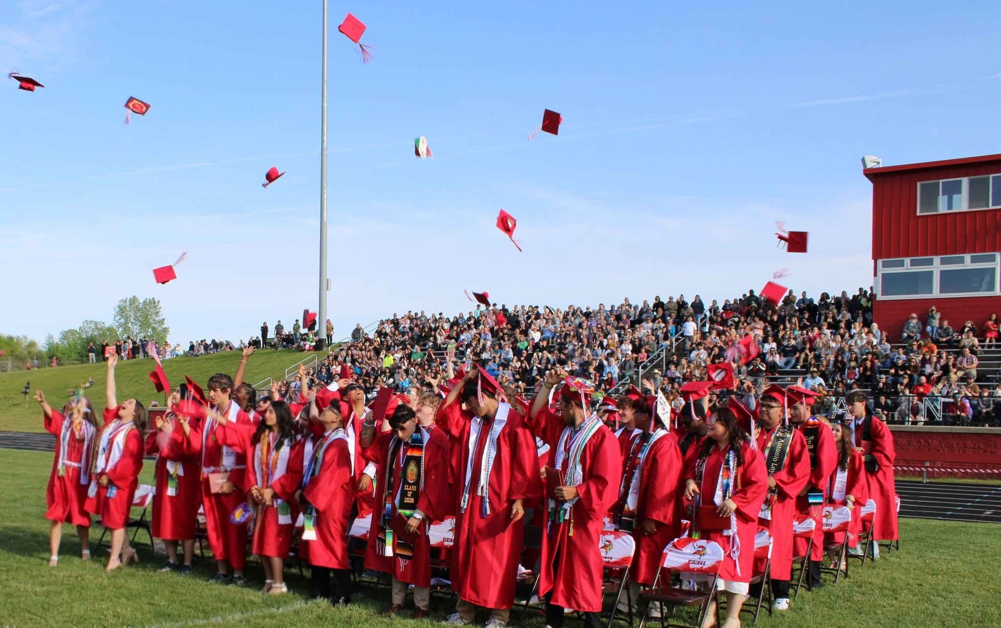 class of 2026 throws up caps