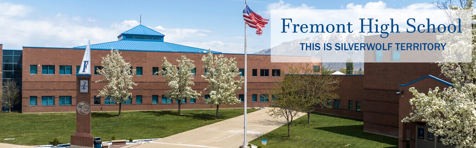 Outside of Fremont High School - Fremont High School This is Silverwolf Territory.