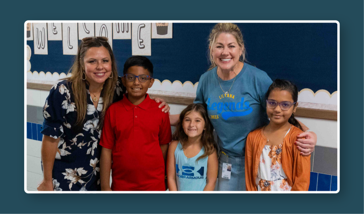 Lilyana Principal, Assistant Principal and students