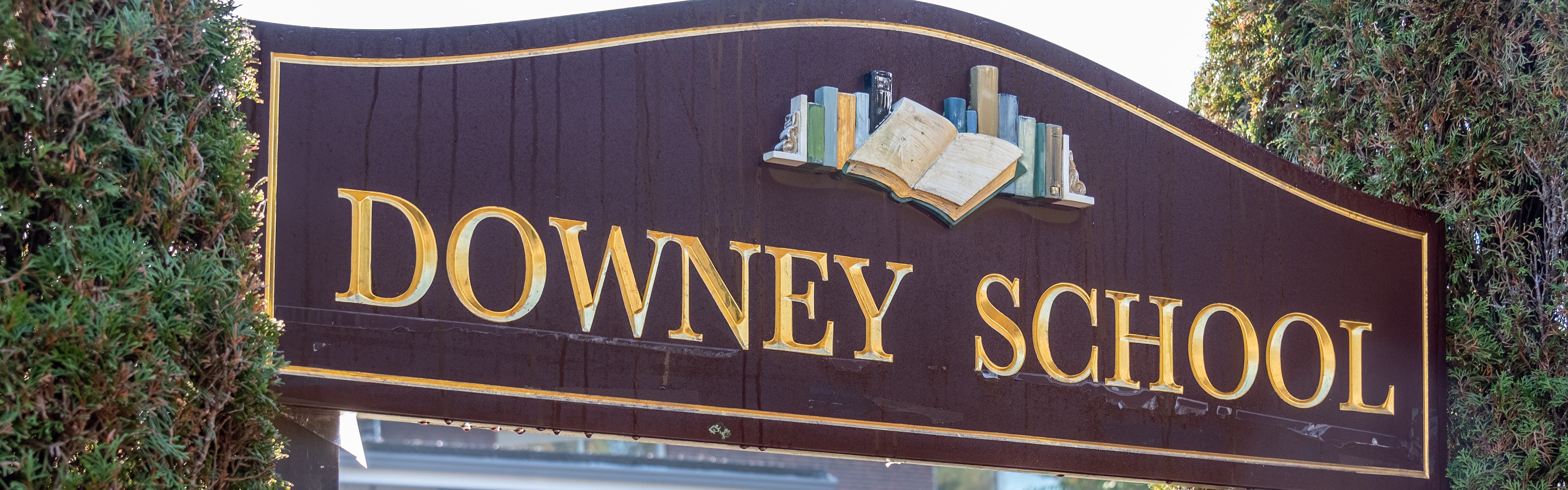 Sign for Downey School