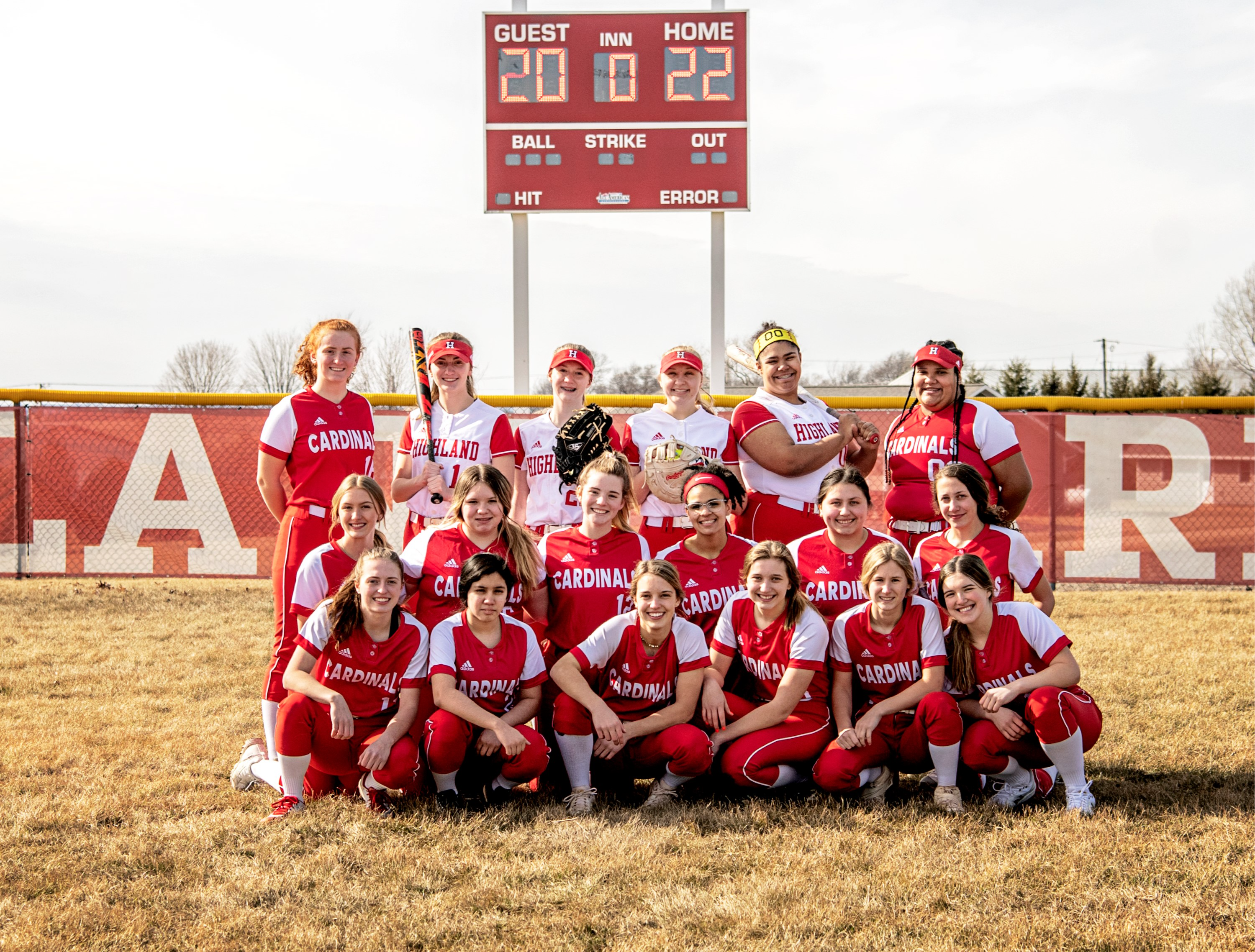 Photos of the 2022 Softball members
