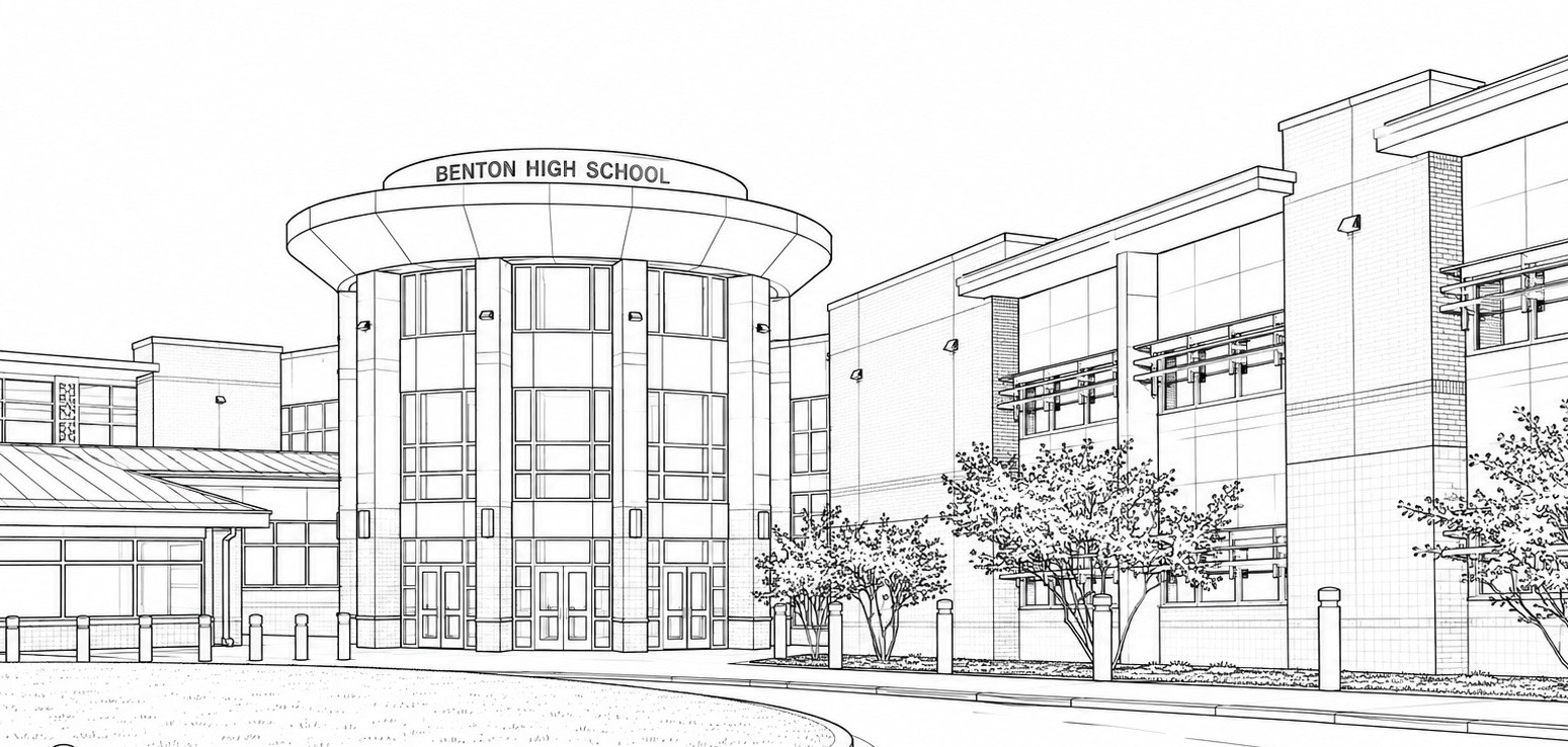 Benton High School Sketch
