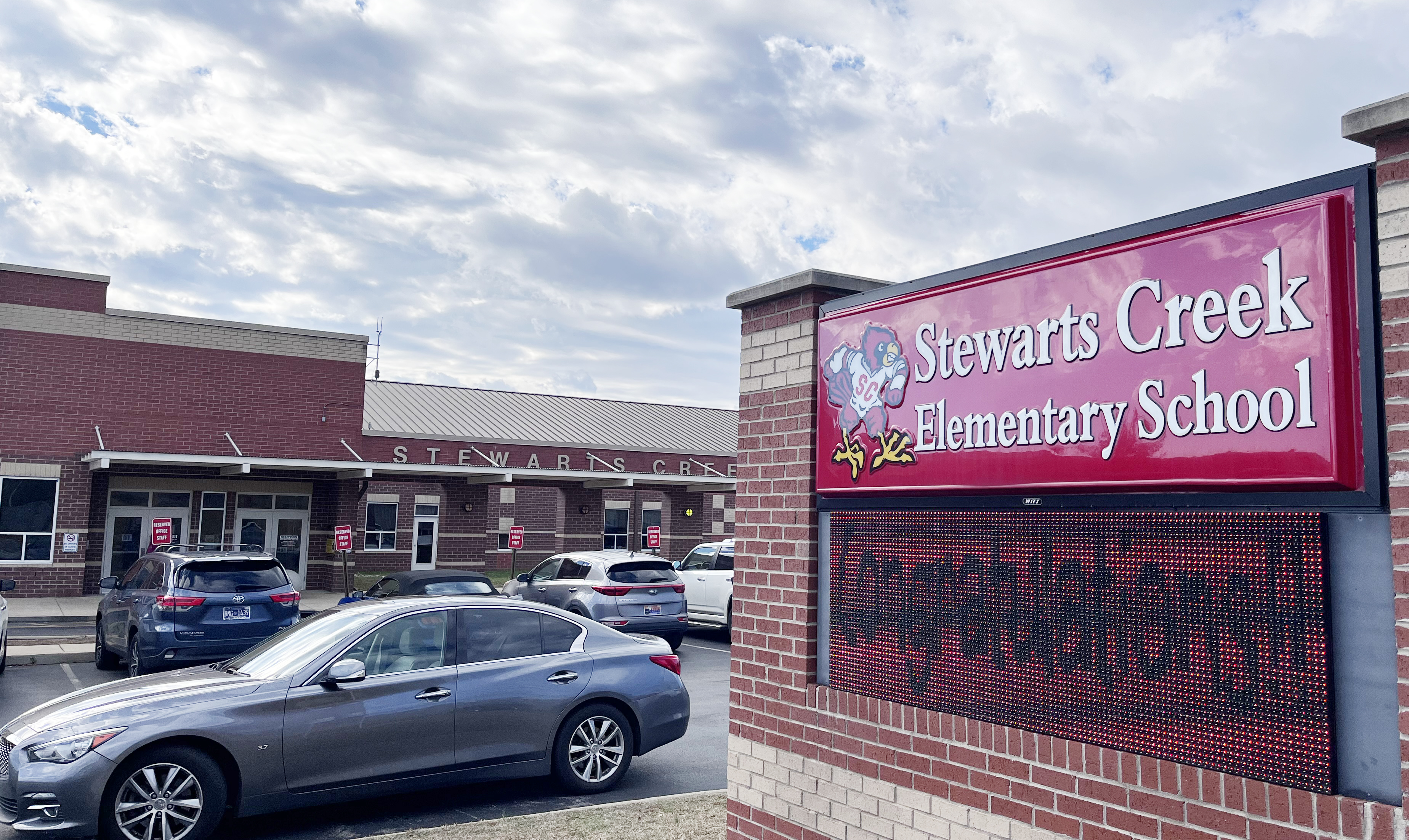 EXTERIOR MARQUEE SIGN FOR STEWARTS CREEK ELEMENTARY