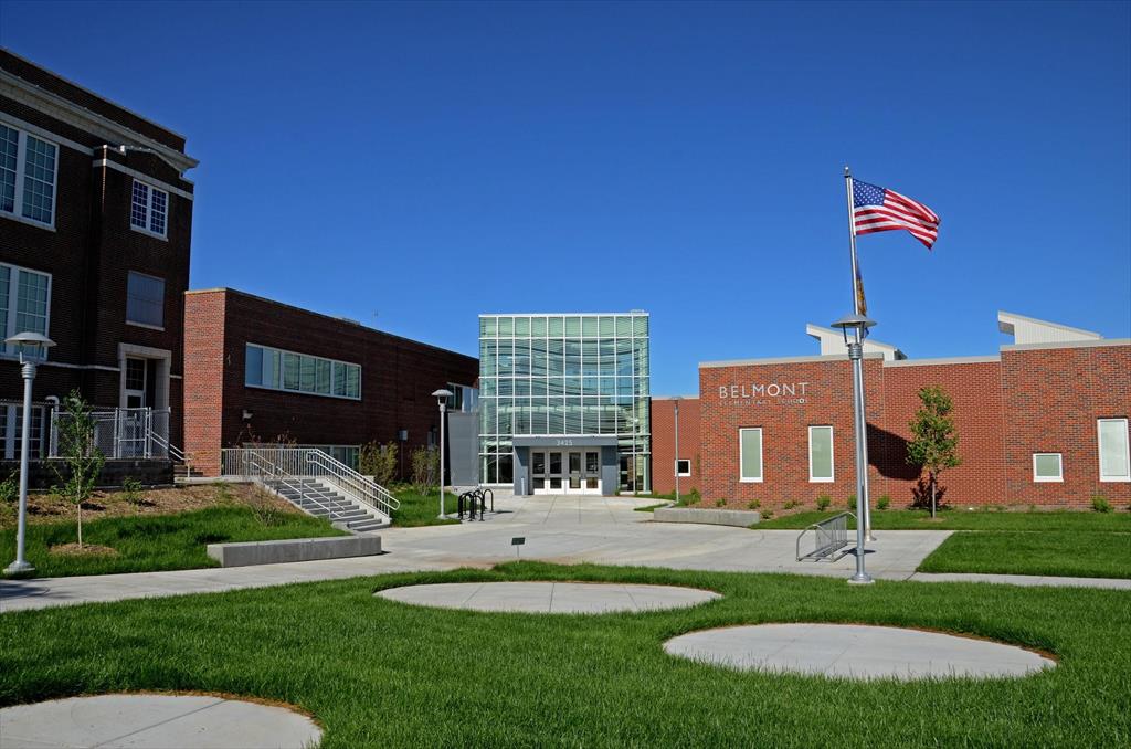 Front entrance of Belmont Elementary