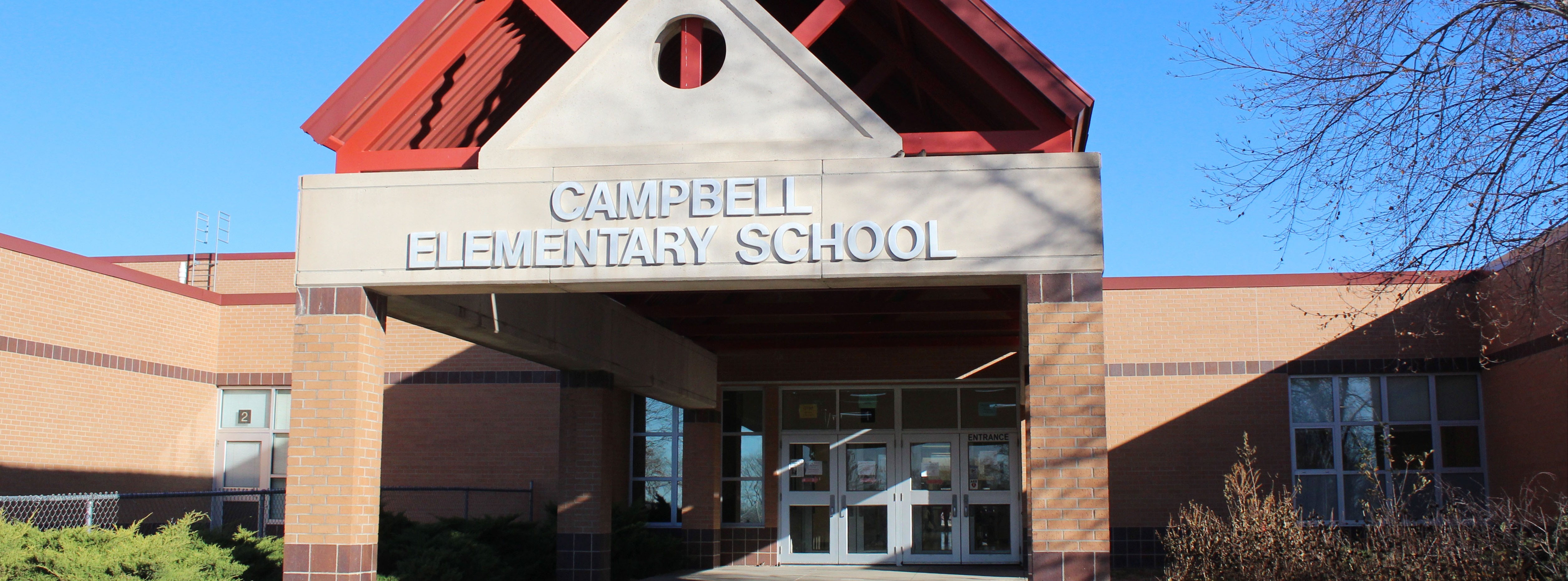 Campbell Elementary front entrance