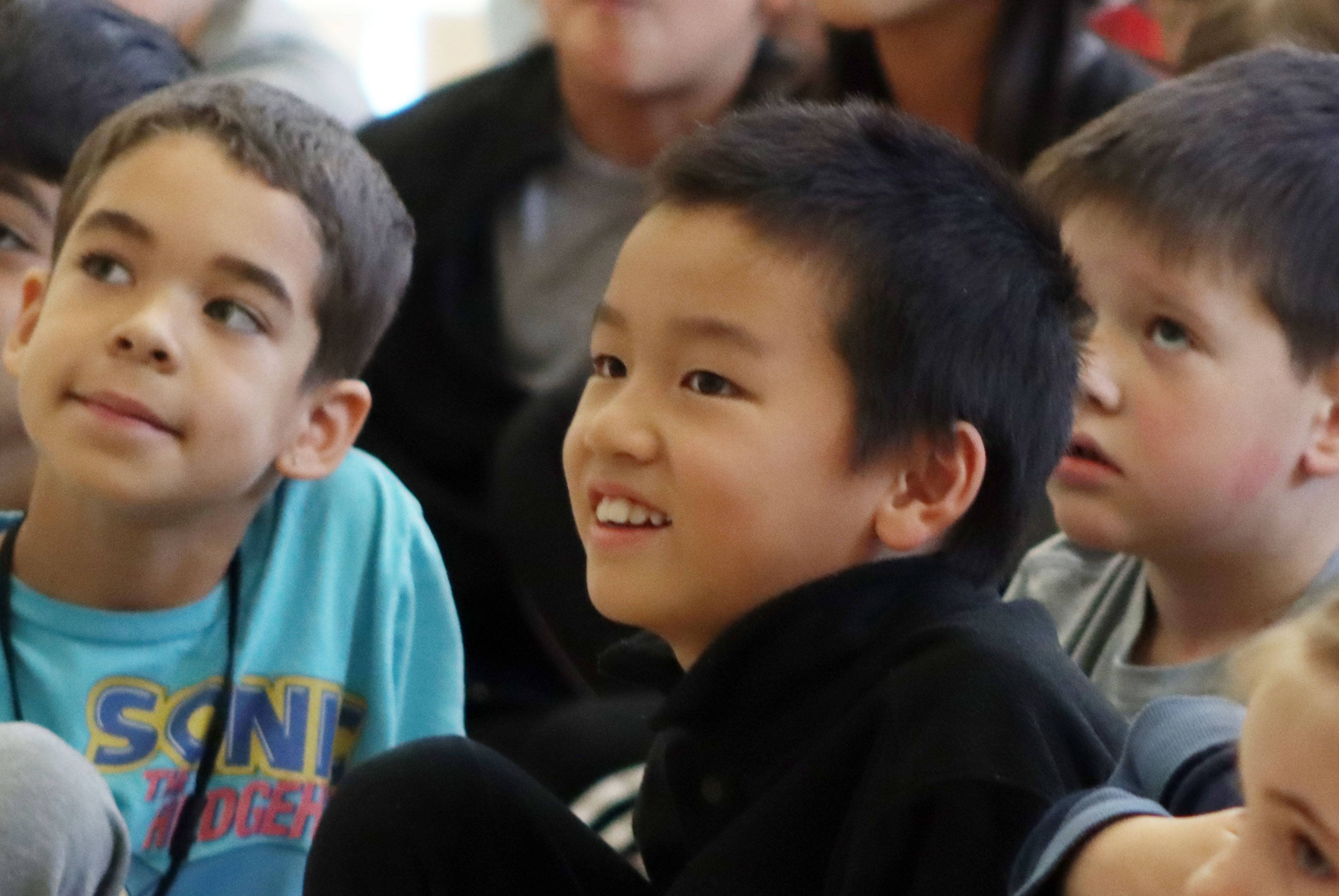 Kooser students at a school assembly