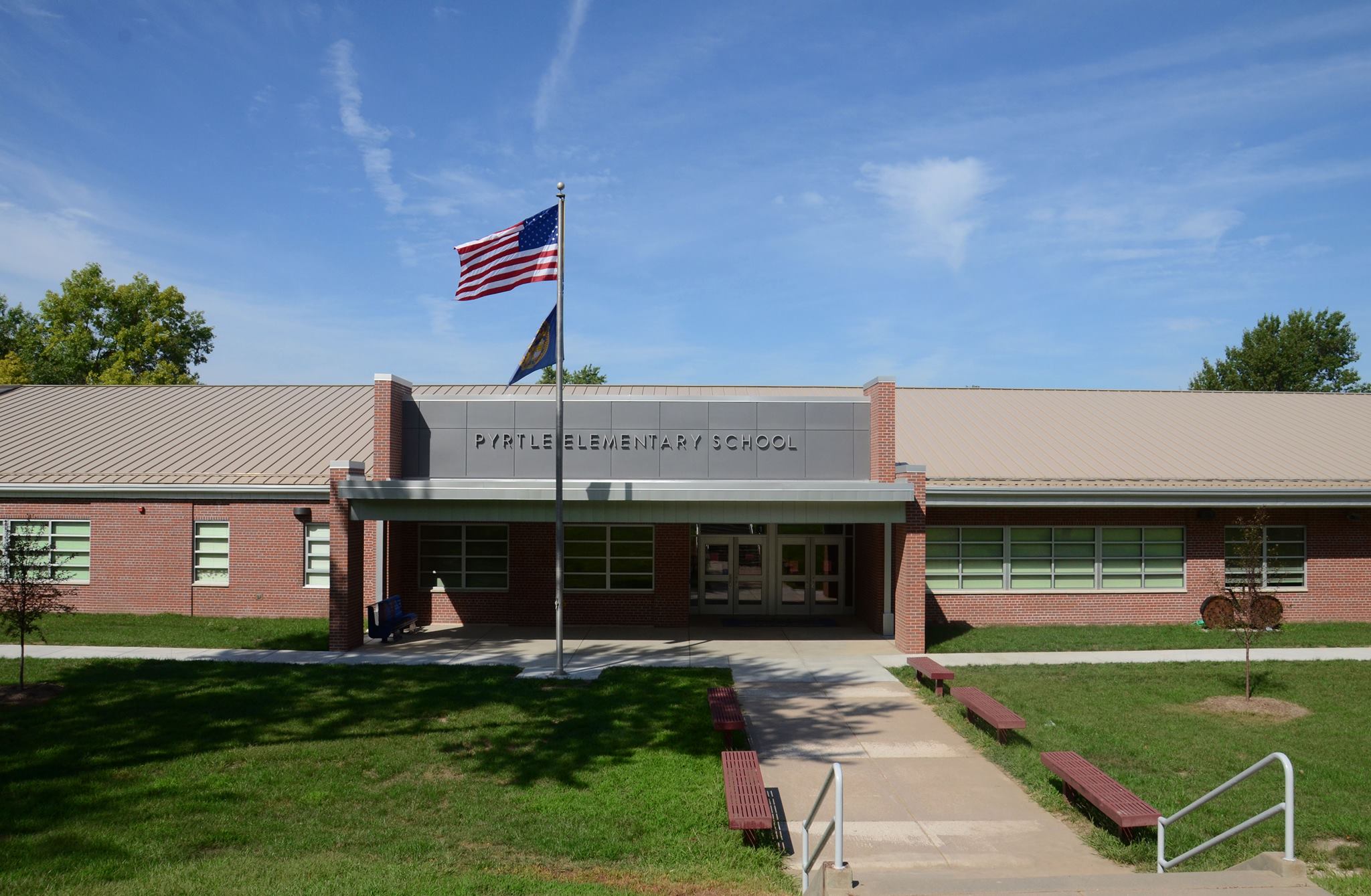 Front facade of Prytle Elementary