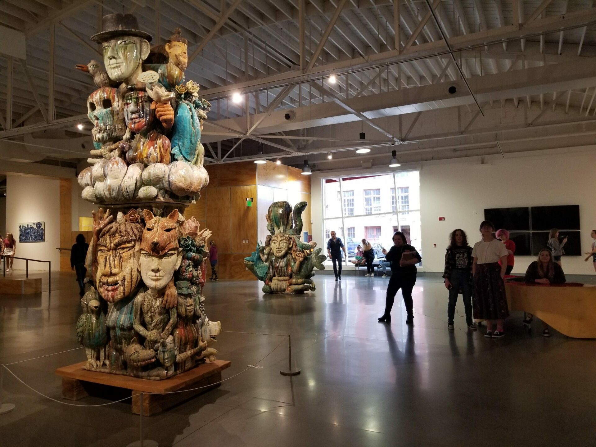 Arts &amp; Humanities students at a gallery