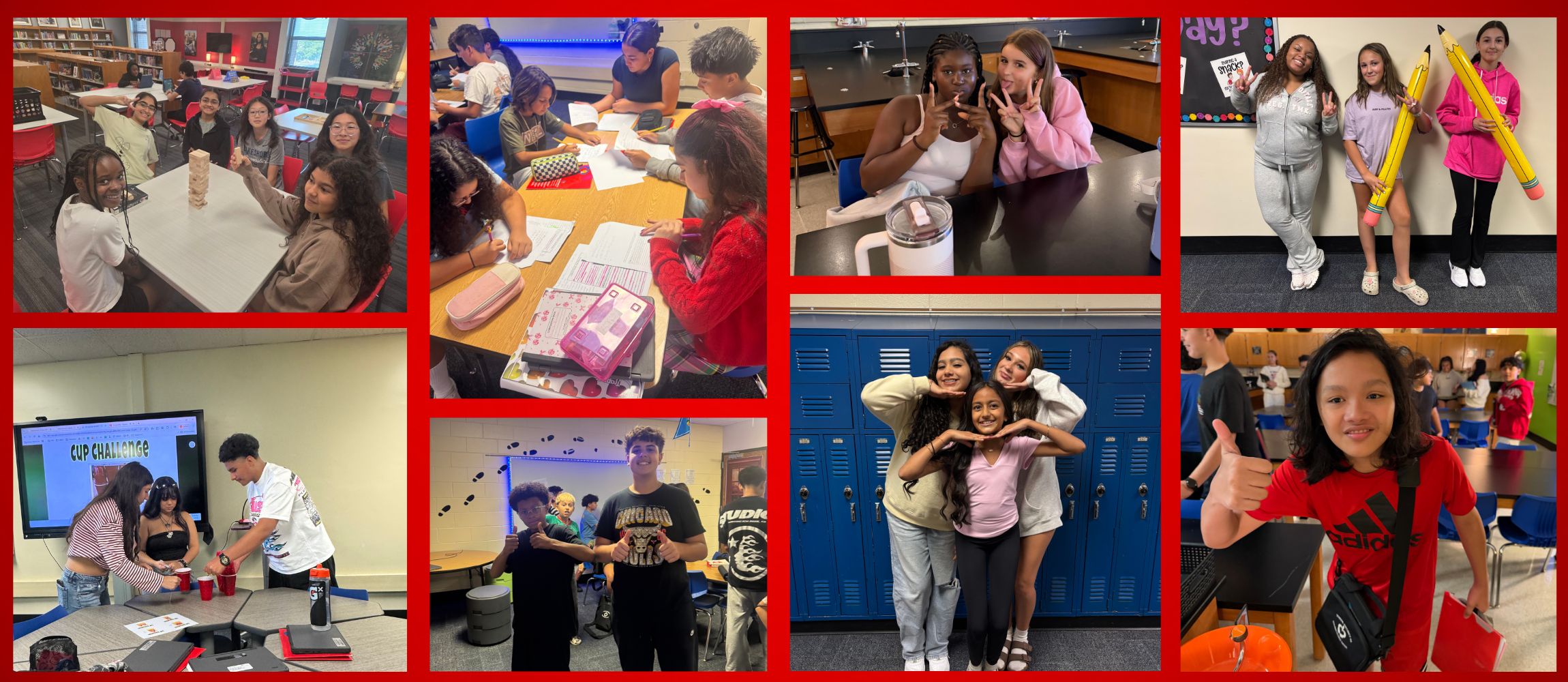 Pictures of students in classroom