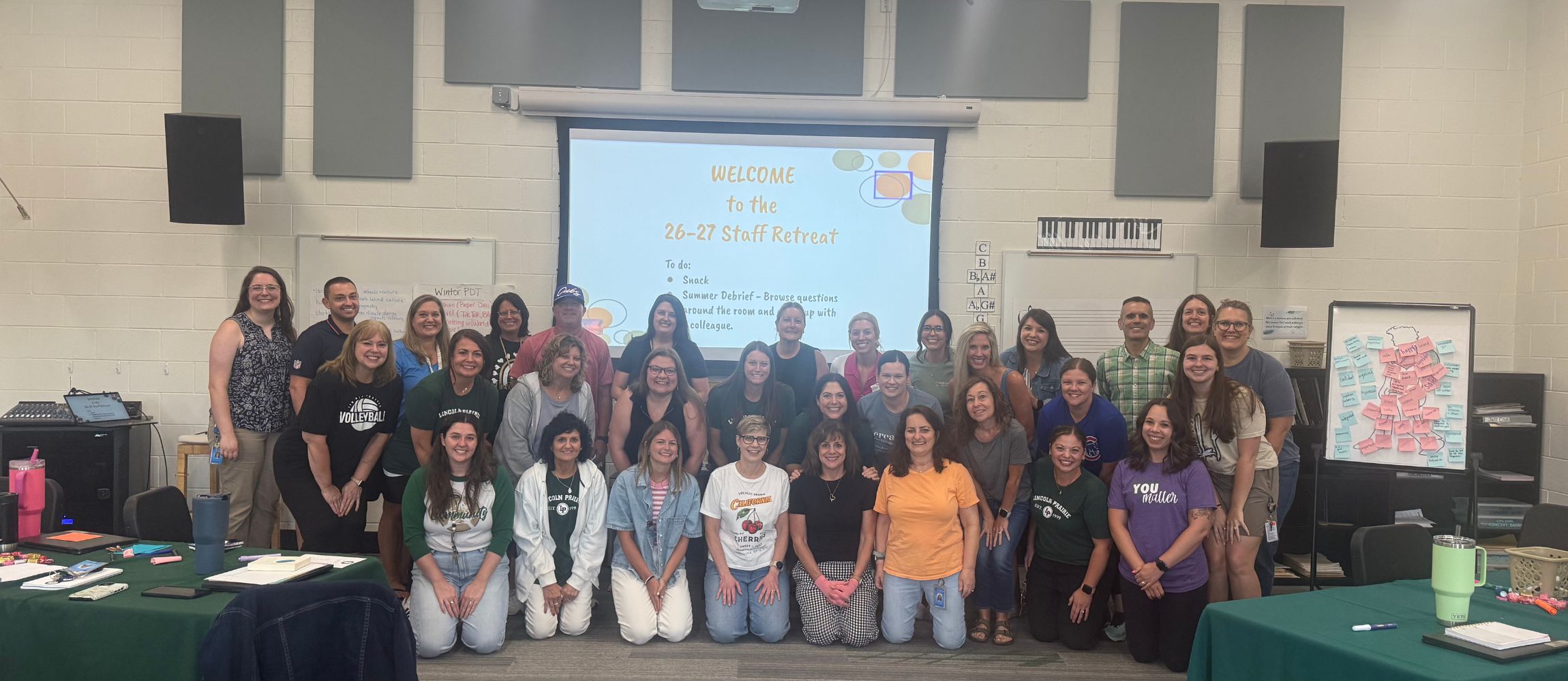 Lincoln Prairie Staff Retreat staff picture