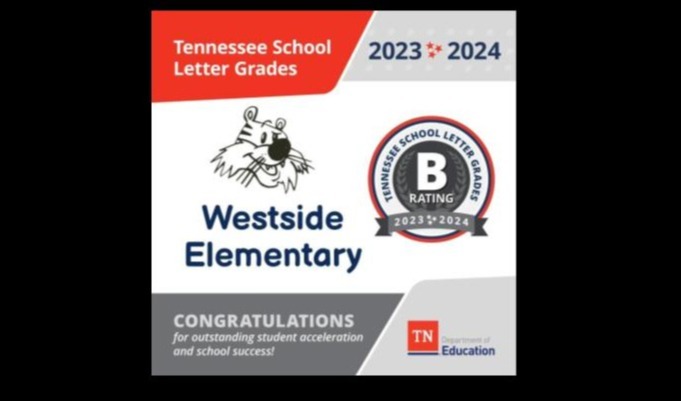 Picture of Westside Elementary Tennessee School Letter Grade B Banner