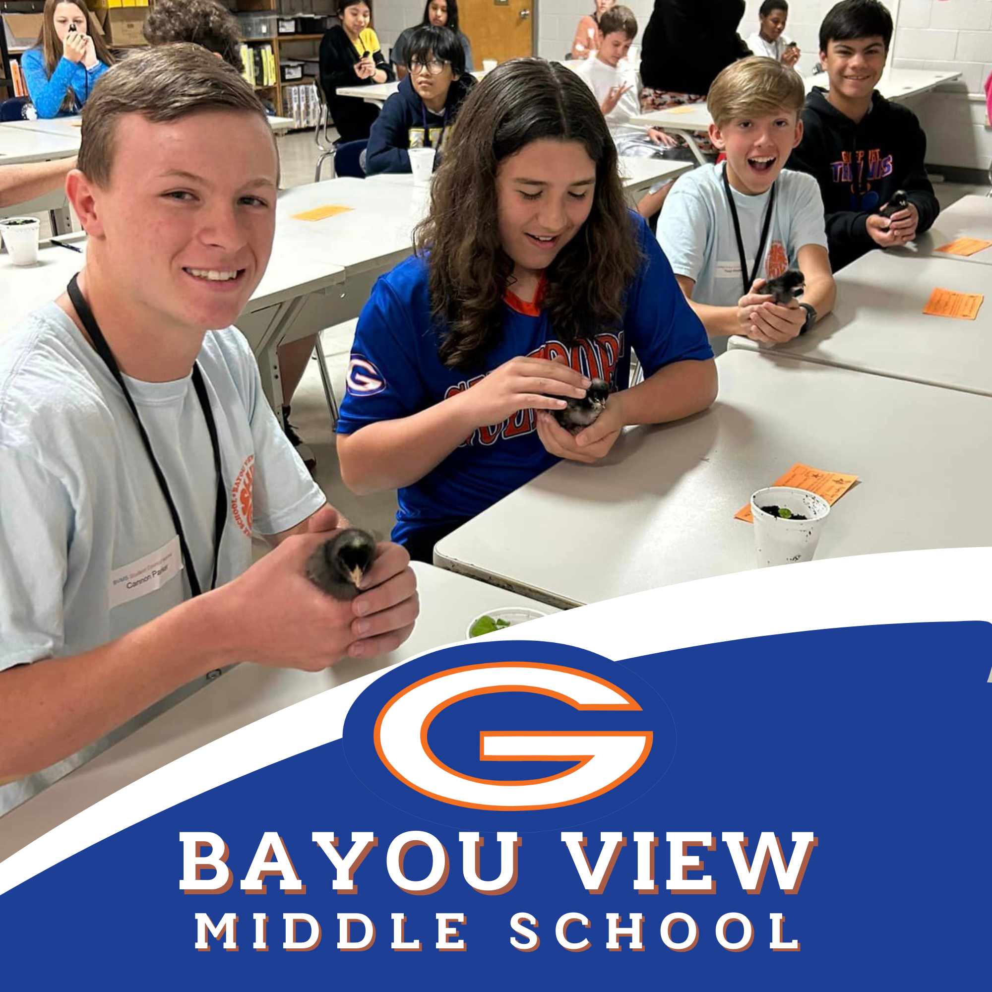 Bayou View Middle School Students