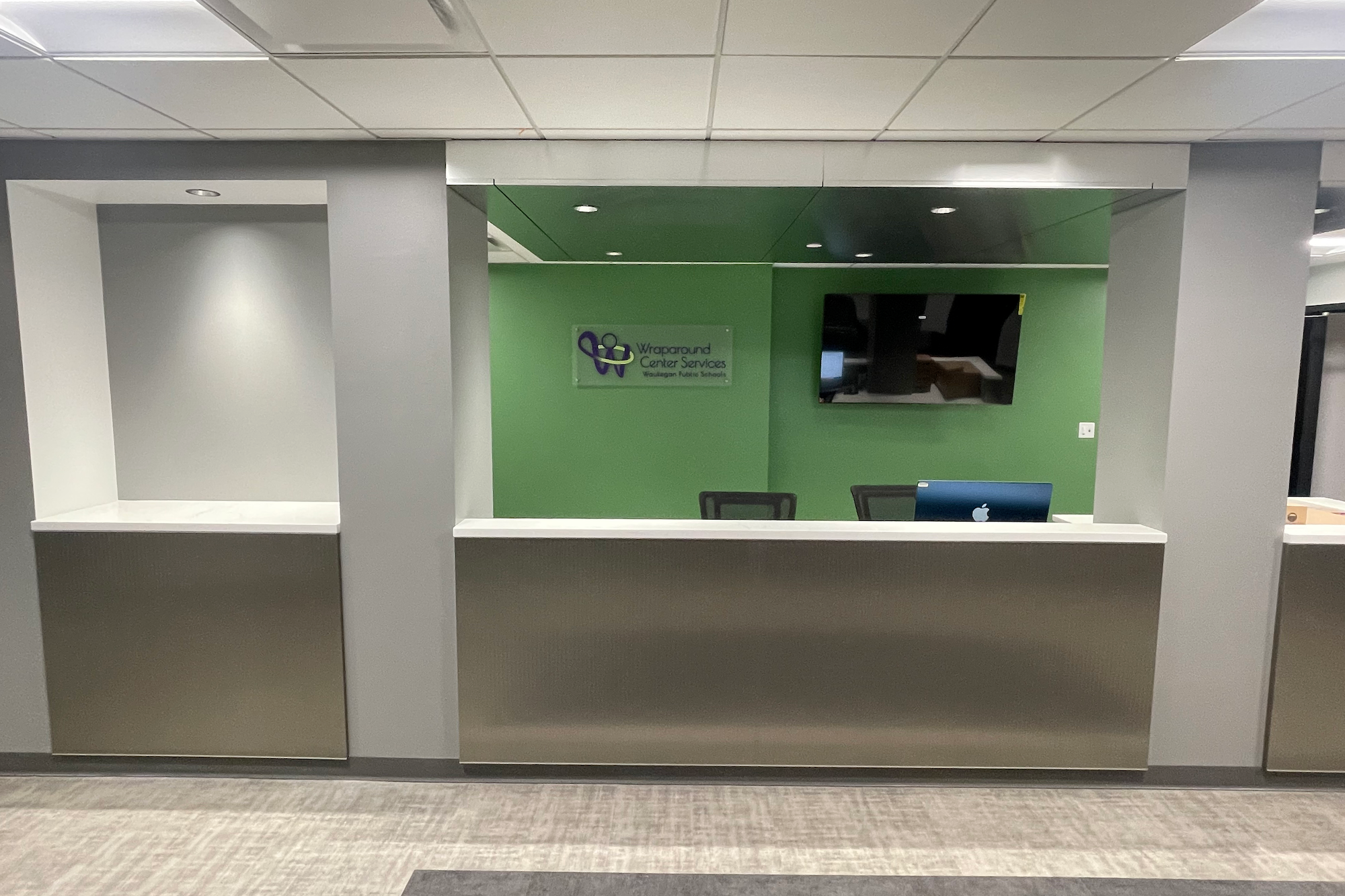 a reception desk