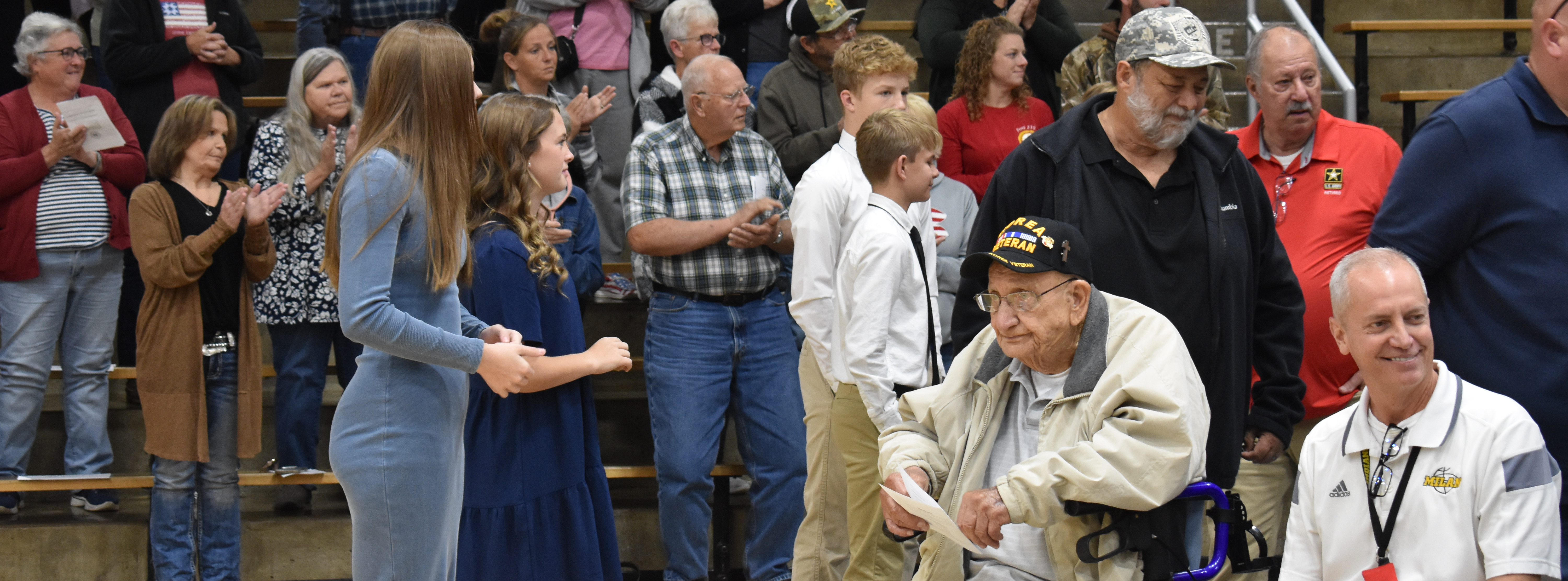 NJHS helping with the Veteran's Day Program