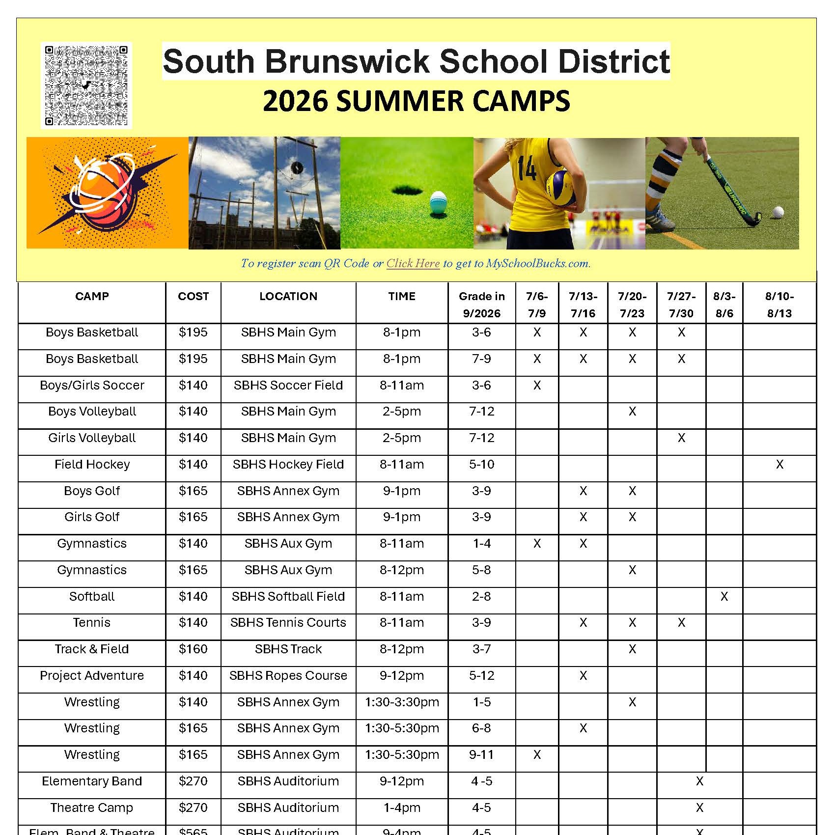 South Brunswick Summer Camps