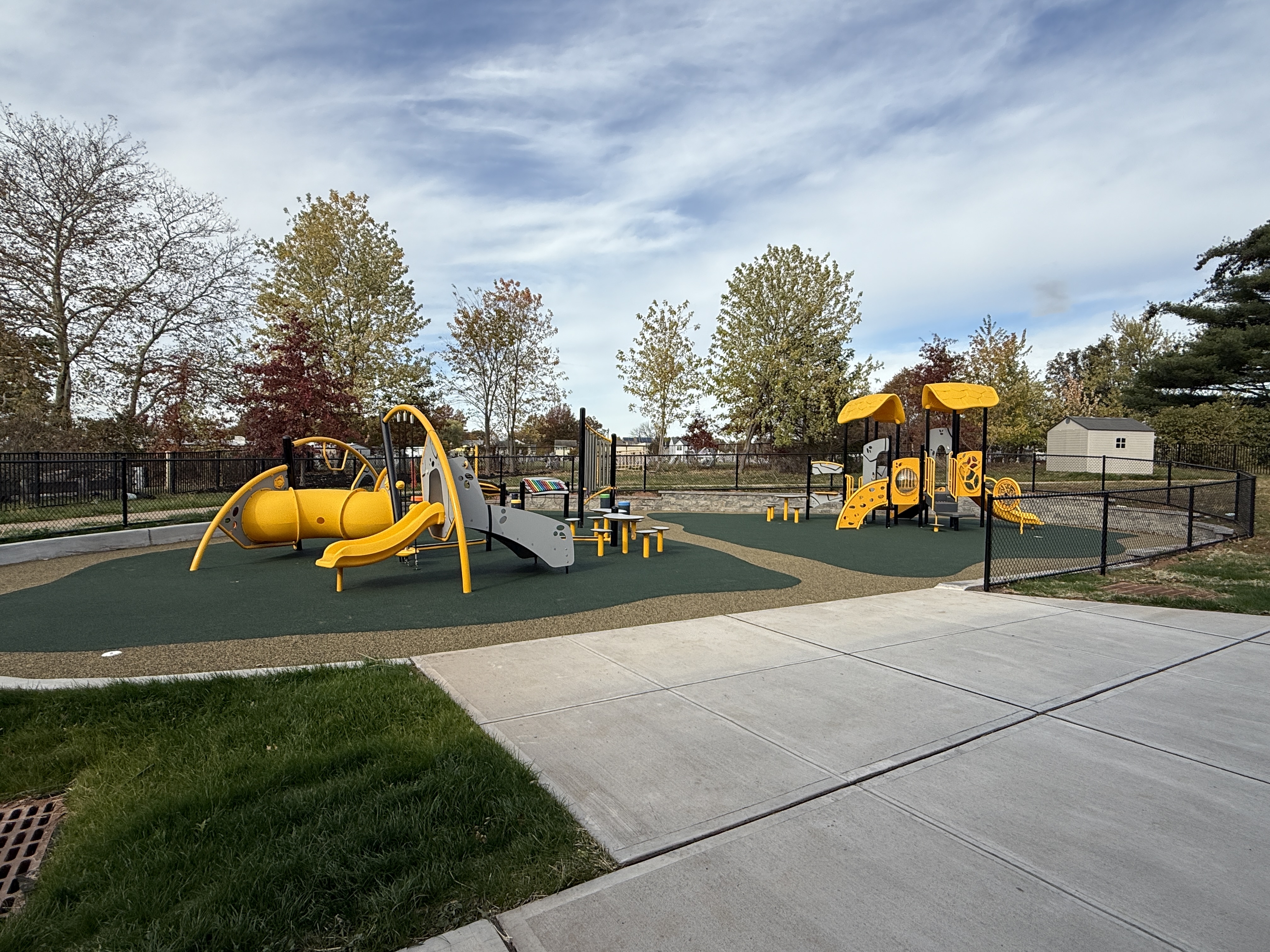 brand new yellow playgound