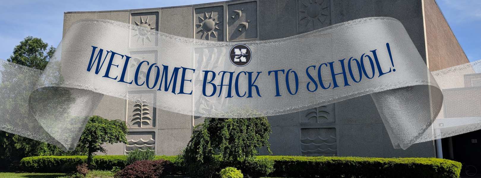 Welcome Back to School Banner on School Building