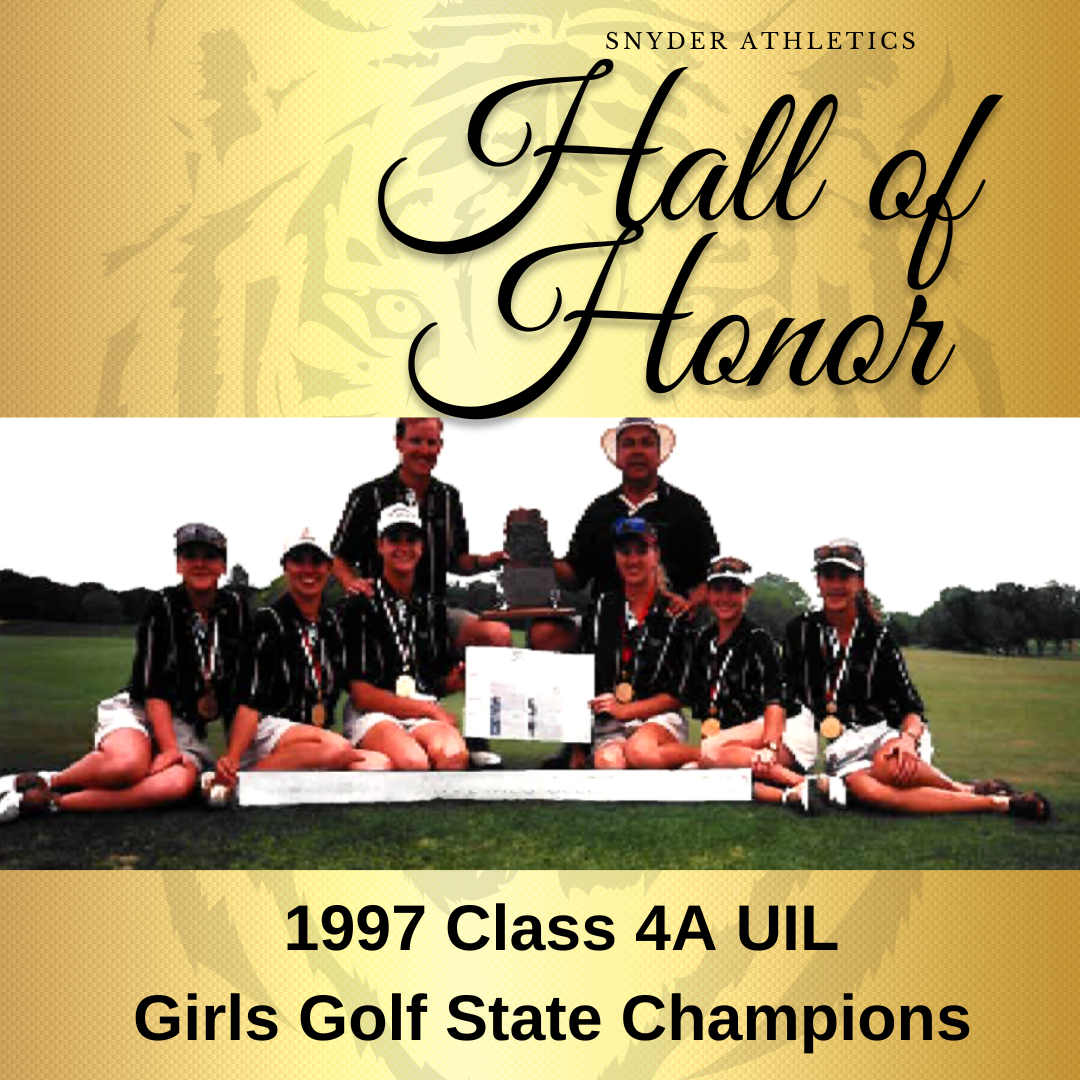 hall of honor photo of golf team